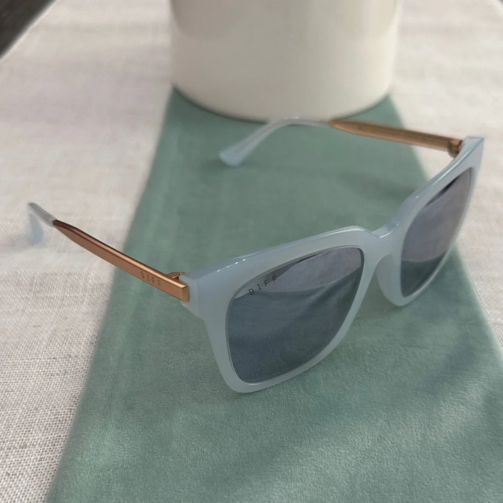 NWOT Diff Bella Light Blue Sunglasses - Picture 2 of 5